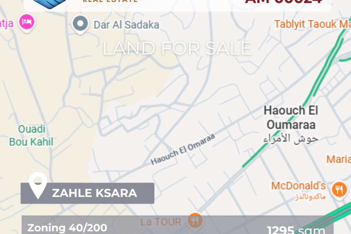 Land for Sale in Zahle, Lebanon